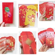 (8 pcs) Bank Red Packets | Gold Stamping Angpow 红包 RHB Ambank Signature Public Bank Maybank Prudenti