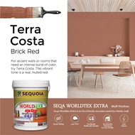 Special Warna 5L Emulsion Paint 0248 Terra Costa 📌 5L Seqa Worldtex Extra 💢 Cat Dalam / Smooth Finis