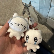 Stuffed cat doll with headphones, cute cat keychain - Unique birthday gift