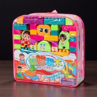 Children's Backpack Large Particle Building Blocks Educational Firefighter Building Blocks Toys