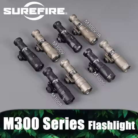 Airsoft Surefire M300 Series Flashlight Upgrad M300V M300V-IR Weapon Gun Strobe LED Light 20mm Rail 
