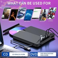 MALCOLM USB 3.0 Portable DVD Drive, Plug and Play Portable External DVD Recorder Drive, Portable CD Recorder Slim Type-C Multi-Function External DVD Player VCD