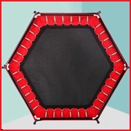 XO Re0588 Spring trampoline - Hexagonal trampoline house with railing - gym trampoline house