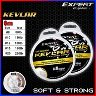 KEVLAR LINE WITH CORE ASSIST HOOK 6M - 80LB