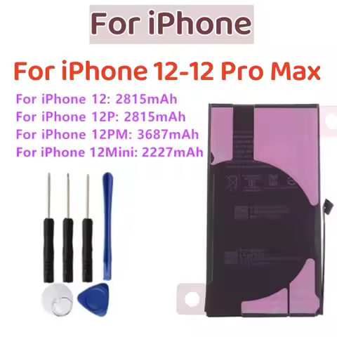 A2431 A2471 A2466 Replacement Li-ion Battery For iPhone 12 Mini 12 12 Pro Pro Max A2172 A2404 A2412 
