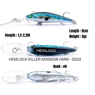 HEMLOCK MINNOW BAIT 9cm | 6gr, HEMLOCK KILLER MINNOW HMM 0233, LONG TONGUE MINNOW SINKING