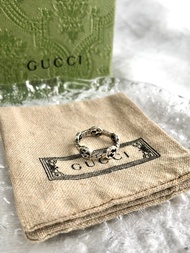 【VintageShop solo 日本直送中古包專賣店】GUCCI 古馳 戒指 銀 925 雙 G vintage 古著 經典 636be7