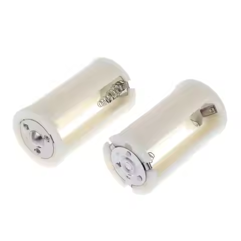 New 4Pcs AA To D Battery Box 3x AA To D Size Battery Protective Case Holder PP Battery Adapter Conve