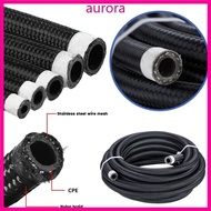 Auro Fuel Hose Oil Gas Cooler Hose Line  Tube Nylon Stainless Steel Braided Inside AN4 AN6 AN8 AN10 