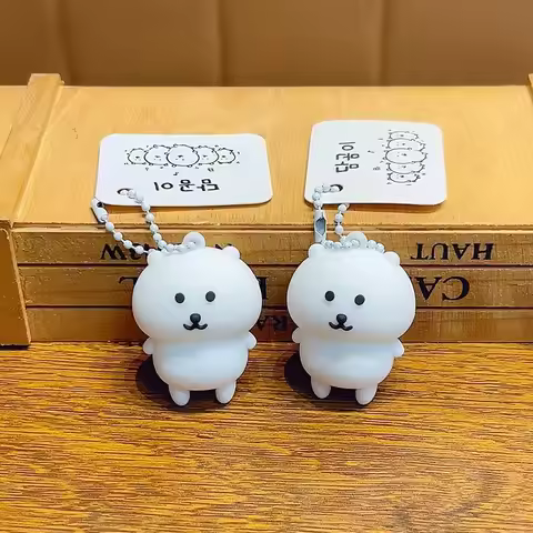 Joke Bear Cartoon Cute Schoolbag Pendant Car Interior Small Figurine Desktop Decoration Gift Small a