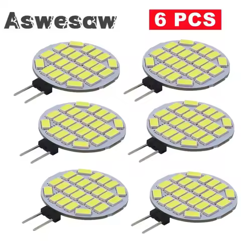 G4 LED Round Range Hood Bulb 12V SMD5370 24 Led Boat Light White / Warm White Bulb Lamp Replace Halo