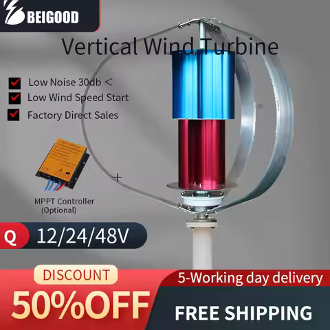 3KW Wind Turbine Generator Kit Maglev Axis Windmill Generator Vertical Helix 3Phase Wind Power Turbi