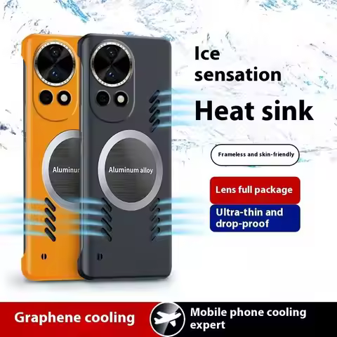 Luxury Graphene Cooling Magnetic Phone Case for Huawei Nova 13 i Nova 13i pro Frameless Cover for Hu