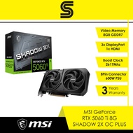 MSI GeForce RTX 5060 Ti 8G Shadow 2X OC Plus 8GB GDDR7 Graphics Card