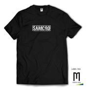 SAMCRO - Sons Of Anarchy Motorcycle riders Movie T-Shirt Merchcons/tag - Black