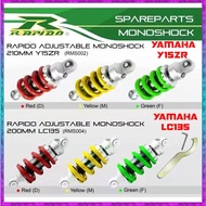 Adjustable Monoshock Rapido Y15ZR Y15 / LC135 / RS150 ORIGINAL RAPIDO ADJUSTABLE MONOSHOCK YAMAHA Y1
