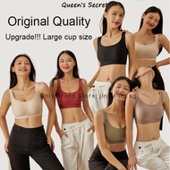 [Queen's Secret]  Upgrade M-4XL Japan SUJI 9.0 Plus cup bra, original quality, no-wire no Seamless underwear, women's big chest slimming thin anti-sagging bra