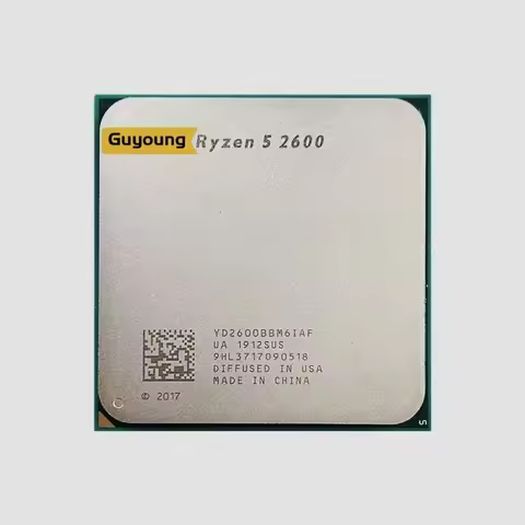 Ryzen 5 2600 New R5 2600 3.4 GHz Six-Core Twelve-Thread CPU Processor YD2600BBM6IAF Socket AM4