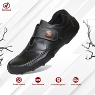 DOLCIMOD - Sepatu Pantofel Pria Kulit Sapi Formal Slip On Anti Slip Moccasin Cowok Keren Mewah Bally