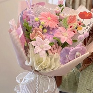 Kit Sejambak Bunga Matahari Tongkat Pusing DIY Hadiah Hari Lahir Hari Ibu Bunga Abadi Siap Sendiri