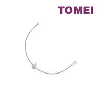 TOMEI Twinkling Apple Diamond Bracelet, White Gold 750