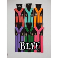 Solid Color Bib Adult Suspenders Adjustable Straps