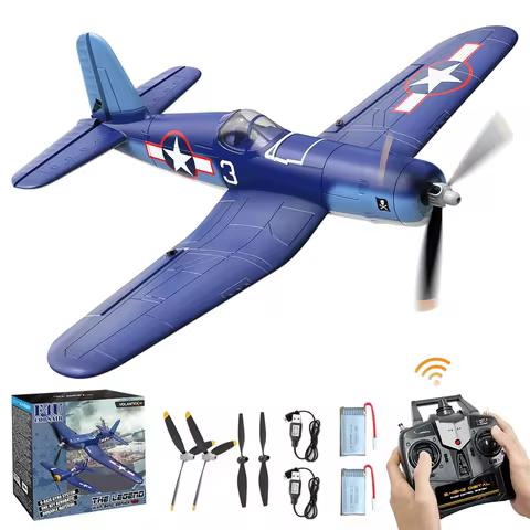 Volantex RC Planes for Adults,4-CH F4U Corsair RC Airplane,One-Key Aerobatic, Stable and Safe,Suitab