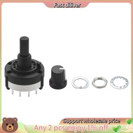 3P4T 3 Pole 4 Position Single  Band  Rotary Switch w Knob