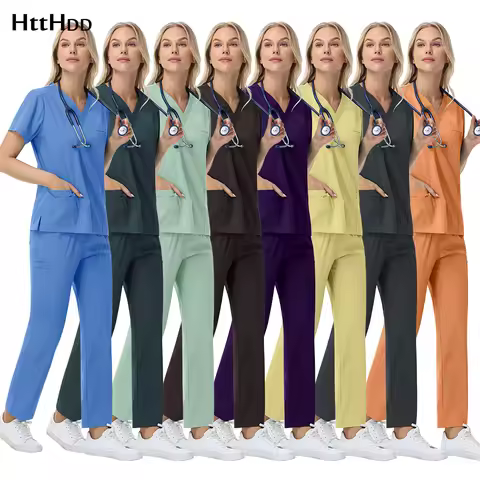 Hot Sale Soft Polyester Hospital Doctor Scrubs Nurses Accessories Nursing Articles Dental Scrub Pet 