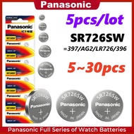 5-30PCS Panasonic SR726SW 397 watch battery AG2 LR726 396 for Tissot CK Quartz watch Silver oxide SR