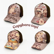 CAPYBARA 🔥 Topi Budak Kids Hat Baby Hat Unisex Topi Cap Bucket Hat Ball Cap For Boy And Girl Childre