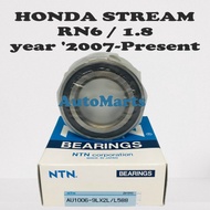 NTN HONDA STREAM RN6 1.8 Year '2007-Present 100% ORIGINAL JAPAN Front Wheel Bearing AU1006-9LX2L/L58
