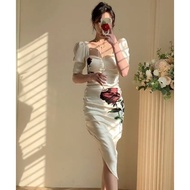 Korean White Filipiniana Satin Corset Boddycon Fitted Dress Woman For Graduation Party 25