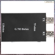 [L E U R] 2.048Mbps G703 Coaxial BNC to RJ45 Transmitter E1 Converter Balance to Unbalance 75 Ohm to