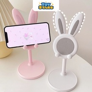 Cute QQ1 Rabbit Ear Shaped Ipad Phone Holder - Pastel Desktop Phone Tray
