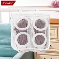 HOTWIND Portable Mesh Laundry Bag Lazy Shoes Bag Washing Machine Storage Bags Anti-deformation Prote