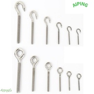 NG1ZX 1Pc Sheep Eye Screw, M4 M5 M6 M8 M10 304 Stainless Steel Bolt Ring, Durable without Nuts Faste