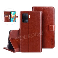 Phone Case OPPO Reno5 F Stand Holder Casing Flip Wallet PU Leather Back Cover for OPPO Reno 5F