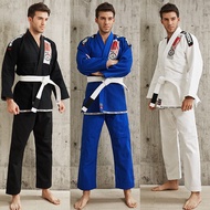 Adult Judo Uniform Thickened Training Gi Womens Style Black Blue White Color Sports Martial Arts Com