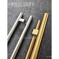 Pintu Berbingkai Keluli Tahan Karat Titanium Rose Gold Kaca Ladam Kuda Pemegang Kaki Berus Matte Hit