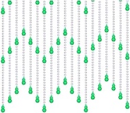 Bead String Curtain for Room Dividers Crystal Calabash Beads Living Room Bedroom Wedding Party Green