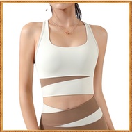 Lulu sexy yoga sports bra u-neckline detachable breast pad  shockproof bra sp247