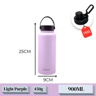 EZALO 304 Stainless Steel Thermos Flask Space Bottle Beverage Vacuum Tumbler (500/900ml)