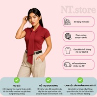 A68 Women's T-shirt with Tie Design, Bodycon Form, Multi-Color Hot Trend | NT.store