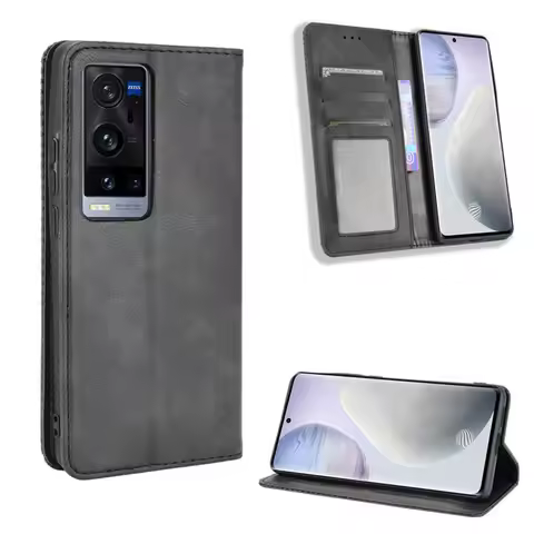 For Vivo X60 Case Luxury Flip PU Leather Wallet Magnetic Adsorption Case For BBK vivo X60 Pro Plus X