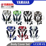 YAMAHA 100% Original HLY 135LC V1 4 Stroke 4 Speed Body Cover Set Bodyset Body Kit LC135 Coverset LC