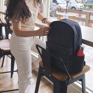 經典款 看不膩的好學生 點點後背包(黑)