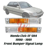 Honda Civic SH4 EF2 EF Front Bumper Signal Lamp Lights 1990 - 1991 New Lampu Bumper