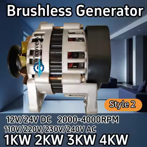 Fast Delivery CE 2KW 3KW 4KW 12V 24V DC 220V 1Phase Alternator Permanent Magnet Generator Dynamo Ene