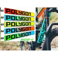 Polygon sticker downtube frame sticker